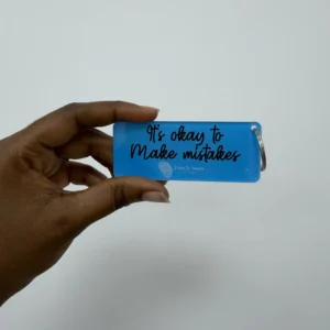 KEY CHAIN BLUE - IT'S OKAY TO MAKE MISTAKES