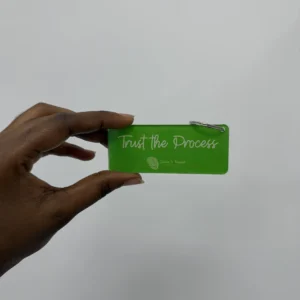 KEY CHAIN GREEN TRUST THE PROCESS